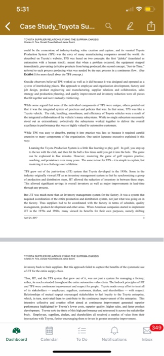 Toyota case study questions and answers image