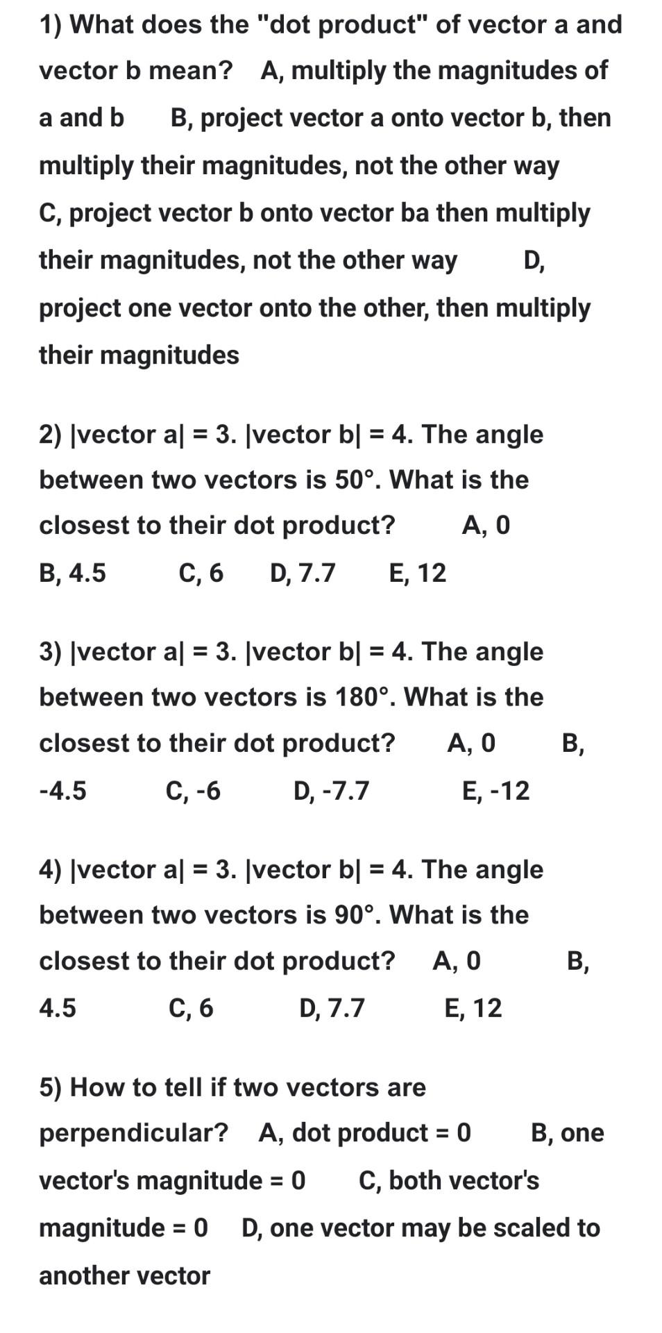 Solved A And B B, Project Vector A Onto Vector B, Then | Chegg.com