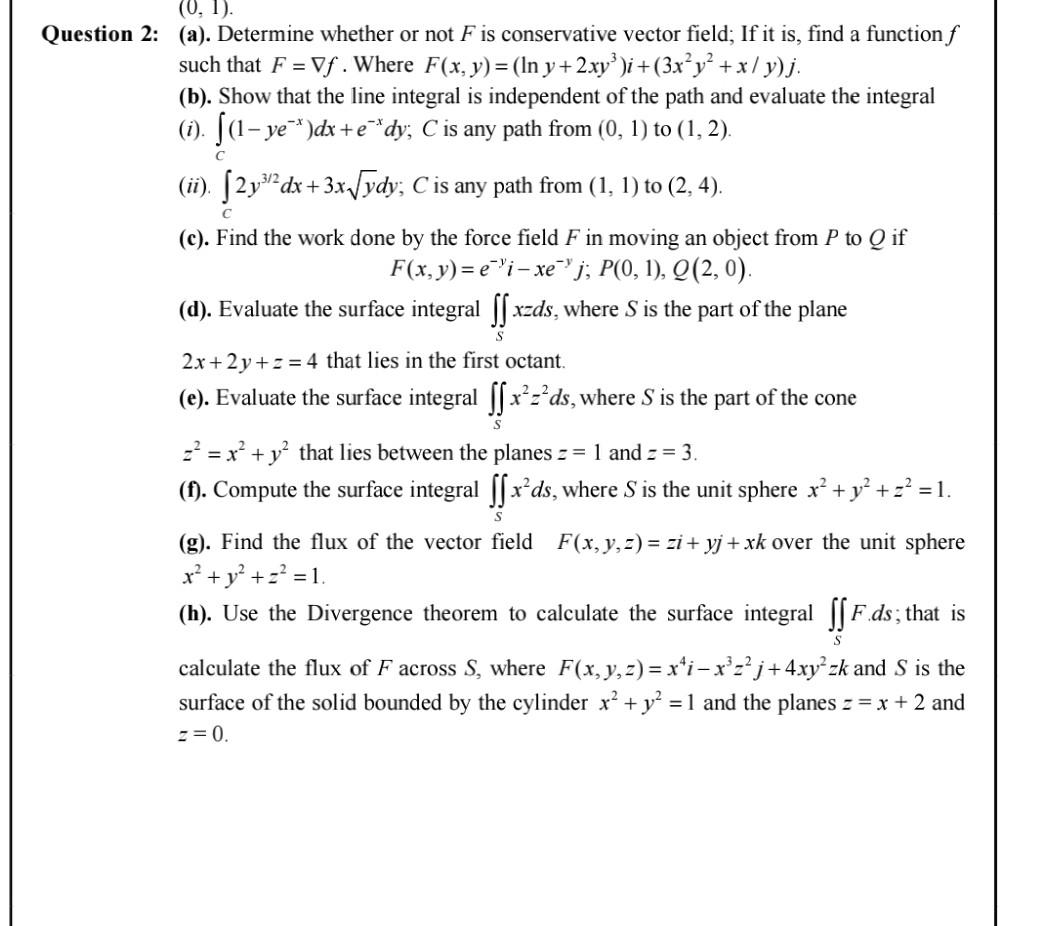 Solved S 0 1 Question 2 A Determine Whether Or No Chegg Com