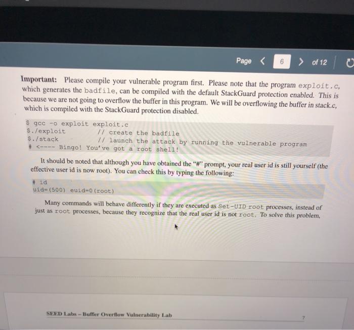 Solved Page 3 2. > of 12 2 Lab Tasks 2.1 Turning Off | Chegg.com