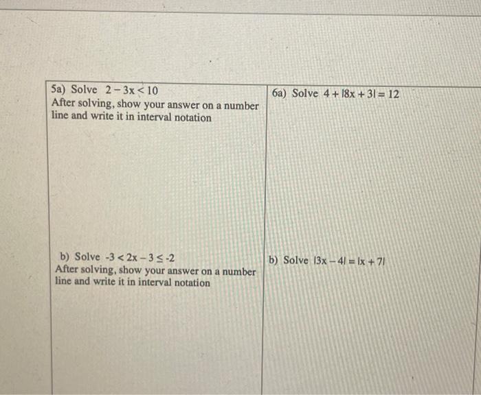 Solved 5a) Solve 2−3x