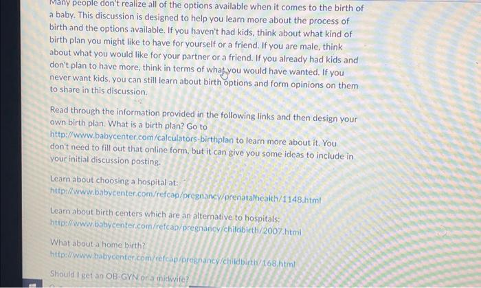 Solved Many people don #39 t realize all of the options Chegg com