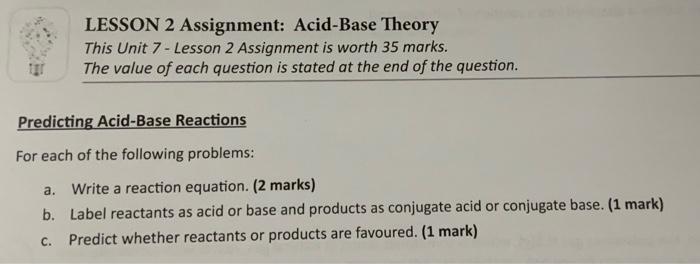 acid assignment