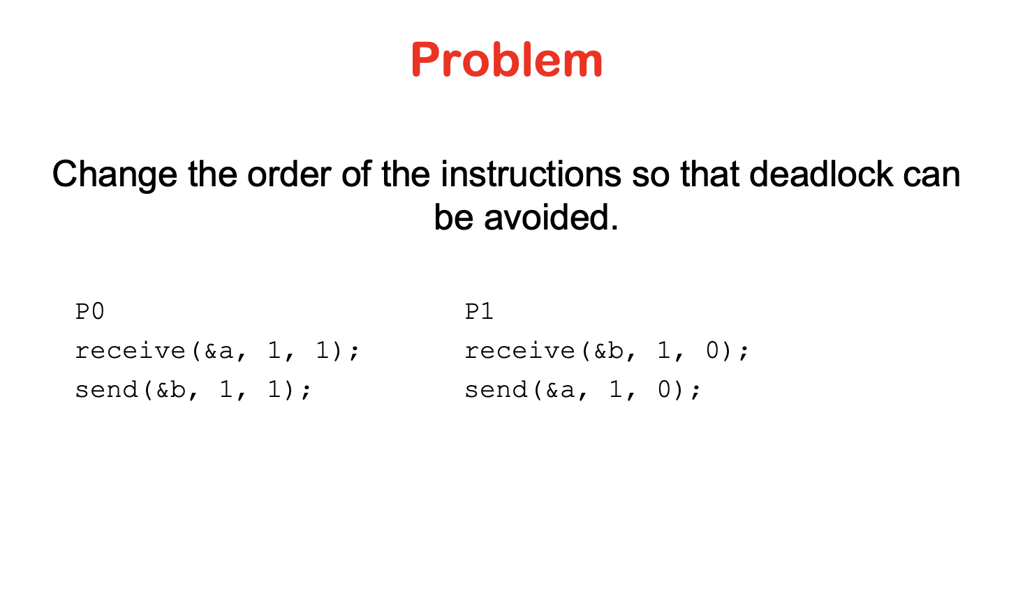 Solved ProblemChange the order of the instructions so that | Chegg.com