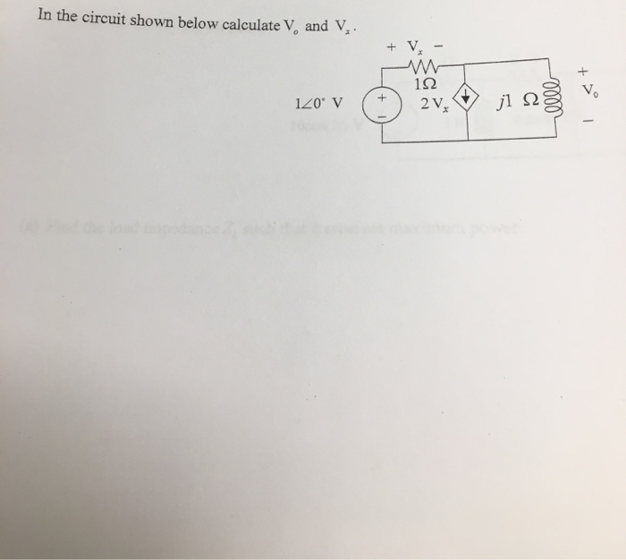 Solved In the circuit shown below calculate V, and V. + V - | Chegg.com