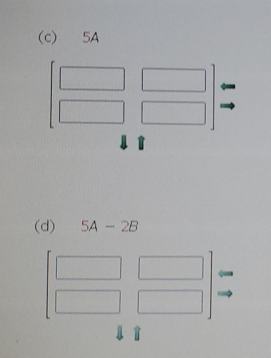 (d) \( 5 \mathrm{~A}-2 \mathrm{~B} \)