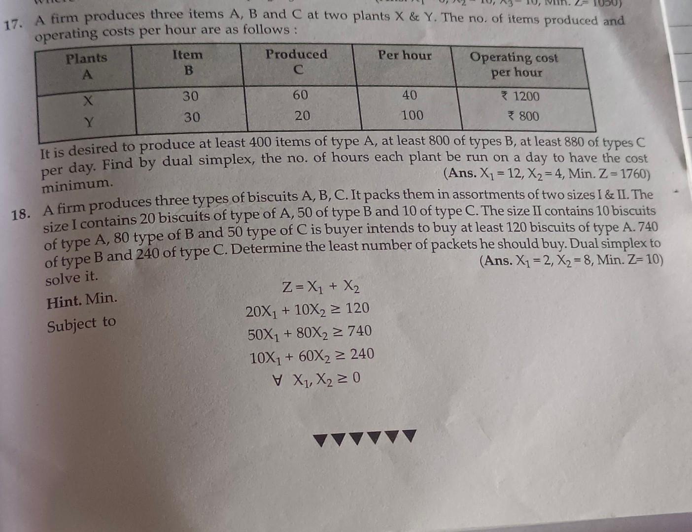 7. A Firm Produces Three Items A,B And C At Two | Chegg.com