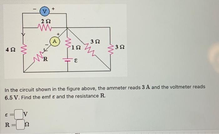 Solved In the circuit shown in the figure above, the ammeter | Chegg.com
