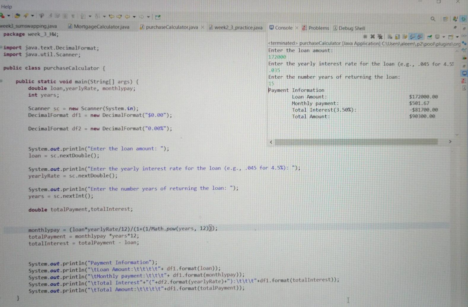 Solved Help P Net 中空 Veek3 Sumswapping Java Chegg Com