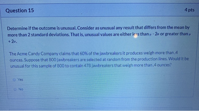 Solved Question 14 4 pts Solve the problem. On a multiple | Chegg.com