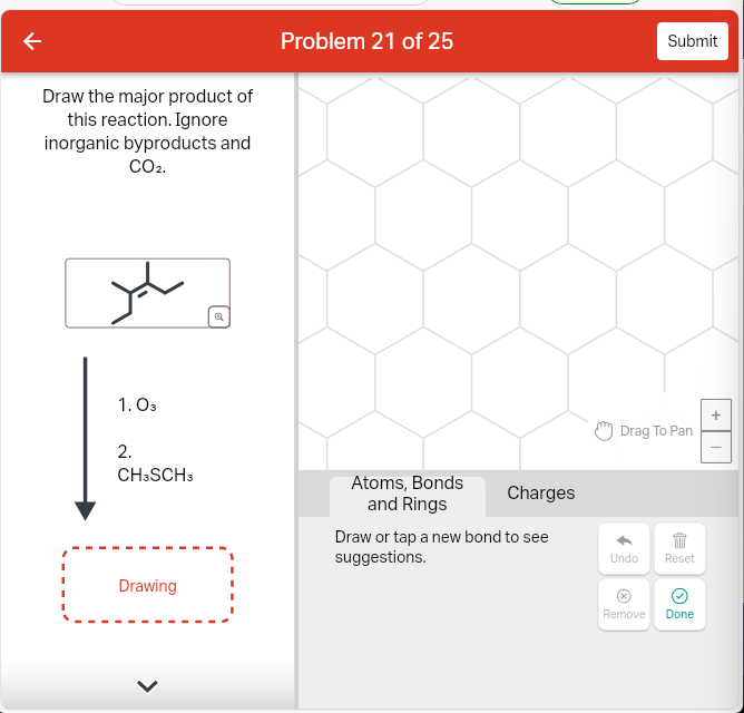 Solved Problem 21 ﻿of 25 ﻿Draw the major product of this | Chegg.com