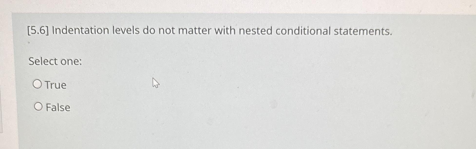  solved 5 6 indentation levels do not matter with nested