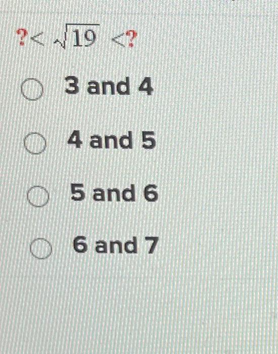 Solved 3 and 4 4 and 5 5 and 6 6 and 7 | Chegg.com