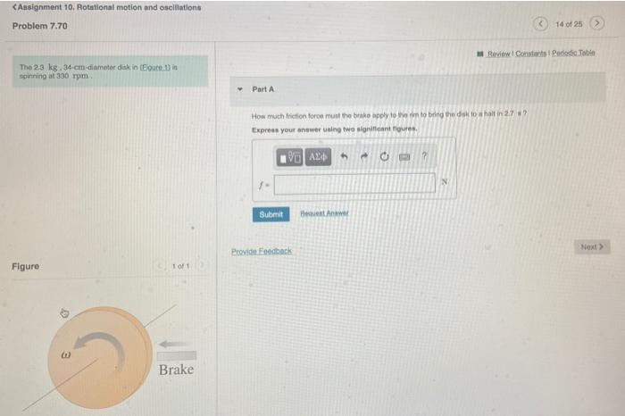 Solved Assignment 10. Rotational motion and oscillations | Chegg.com
