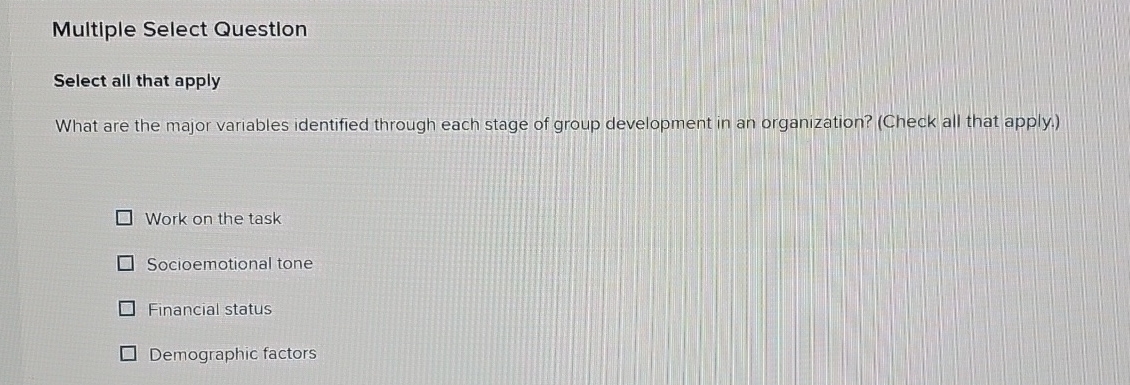 Solved Multiple Select QuestionSelect all that applyWhat are | Chegg.com