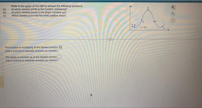 Solved Refer to the graph at the right to answor the | Chegg.com