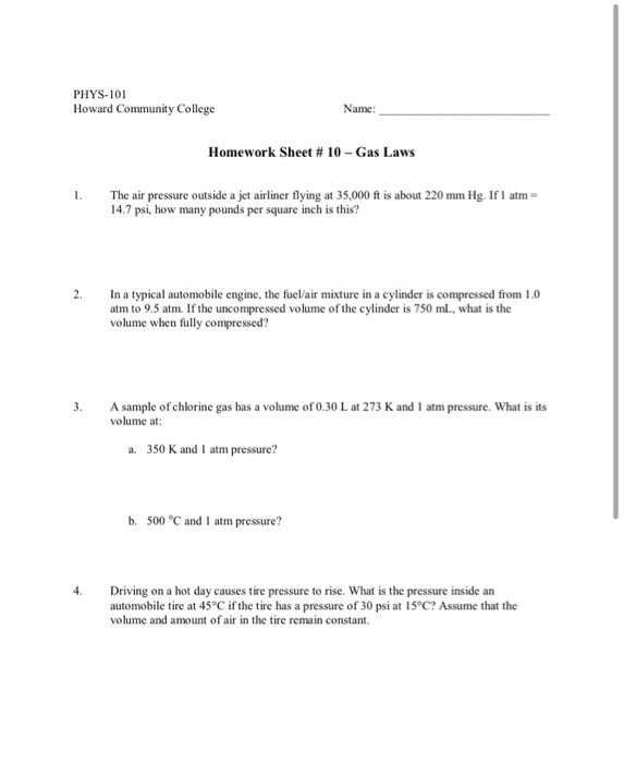 Air pressure homework picture