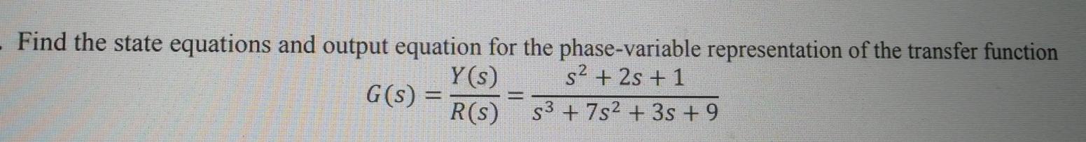 Solved - Find the state equations and output equation for | Chegg.com