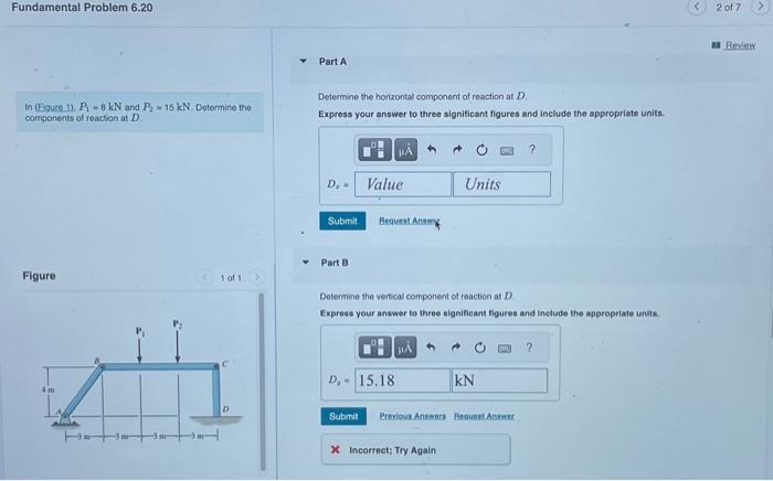 Solved Fundamental Problem 6.20 Part A Determine the | Chegg.com
