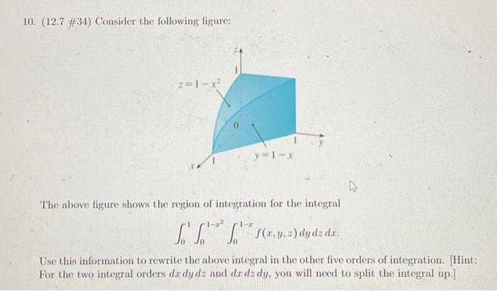 Solved 10. (12.7 \#34) Consider the following figure: The | Chegg.com