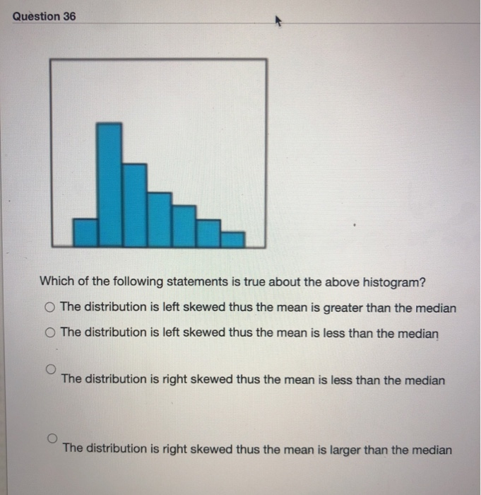 Solved Question 36 Which of the following statements is true | Chegg.com