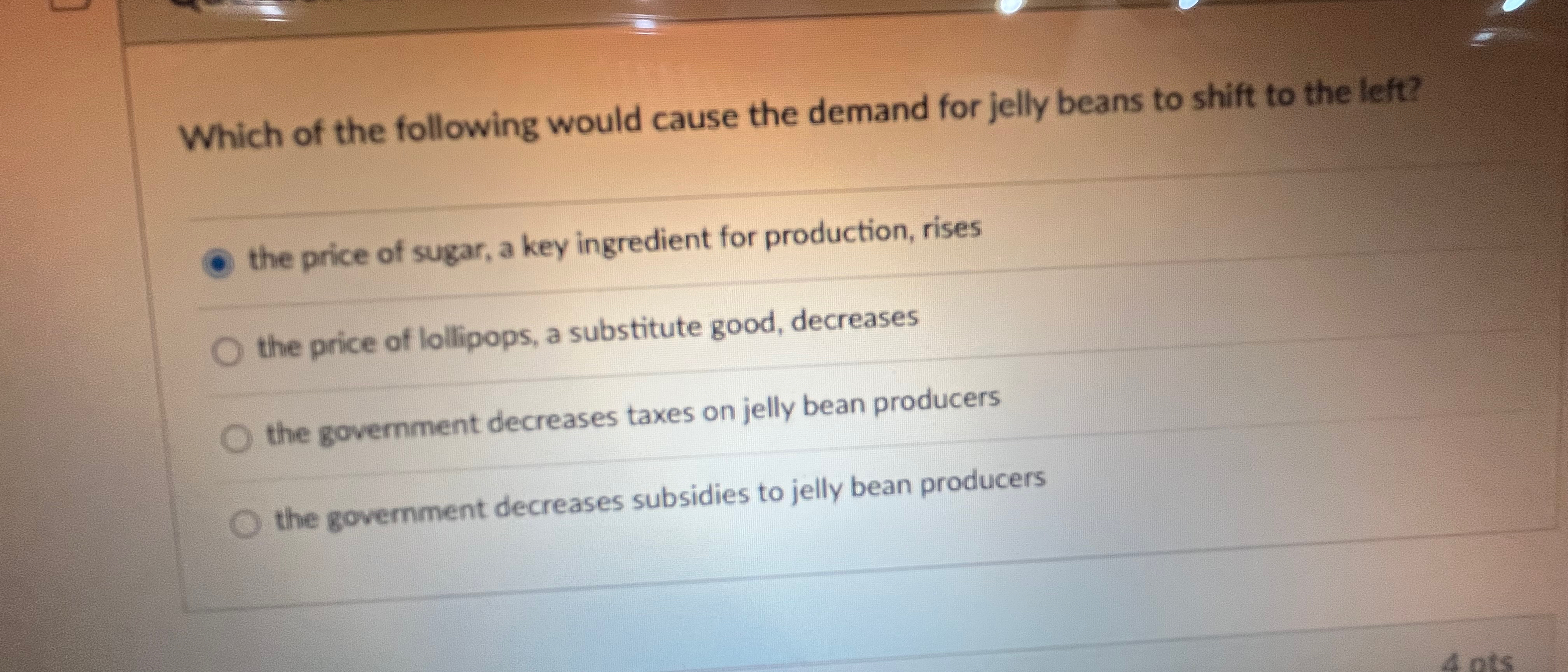 Solved Which of the following would cause the demand for | Chegg.com