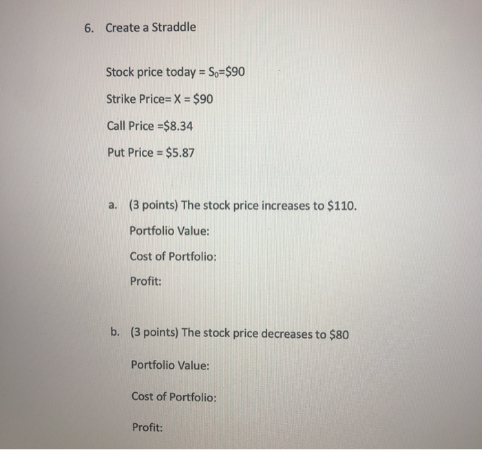 Solved Given The Following Scenarios, Determine The | Chegg.com