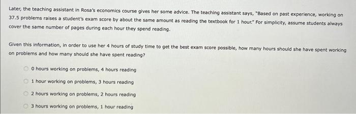 Solved Rosa is a hard-working college senior. One Thursday, | Chegg.com