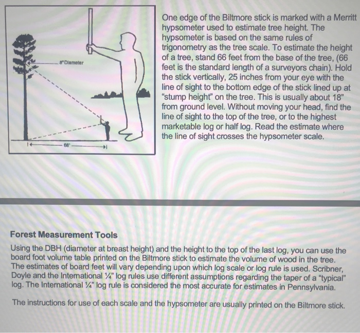 Solved Instructions In the attached pdf "Forest Measurement | Chegg.com