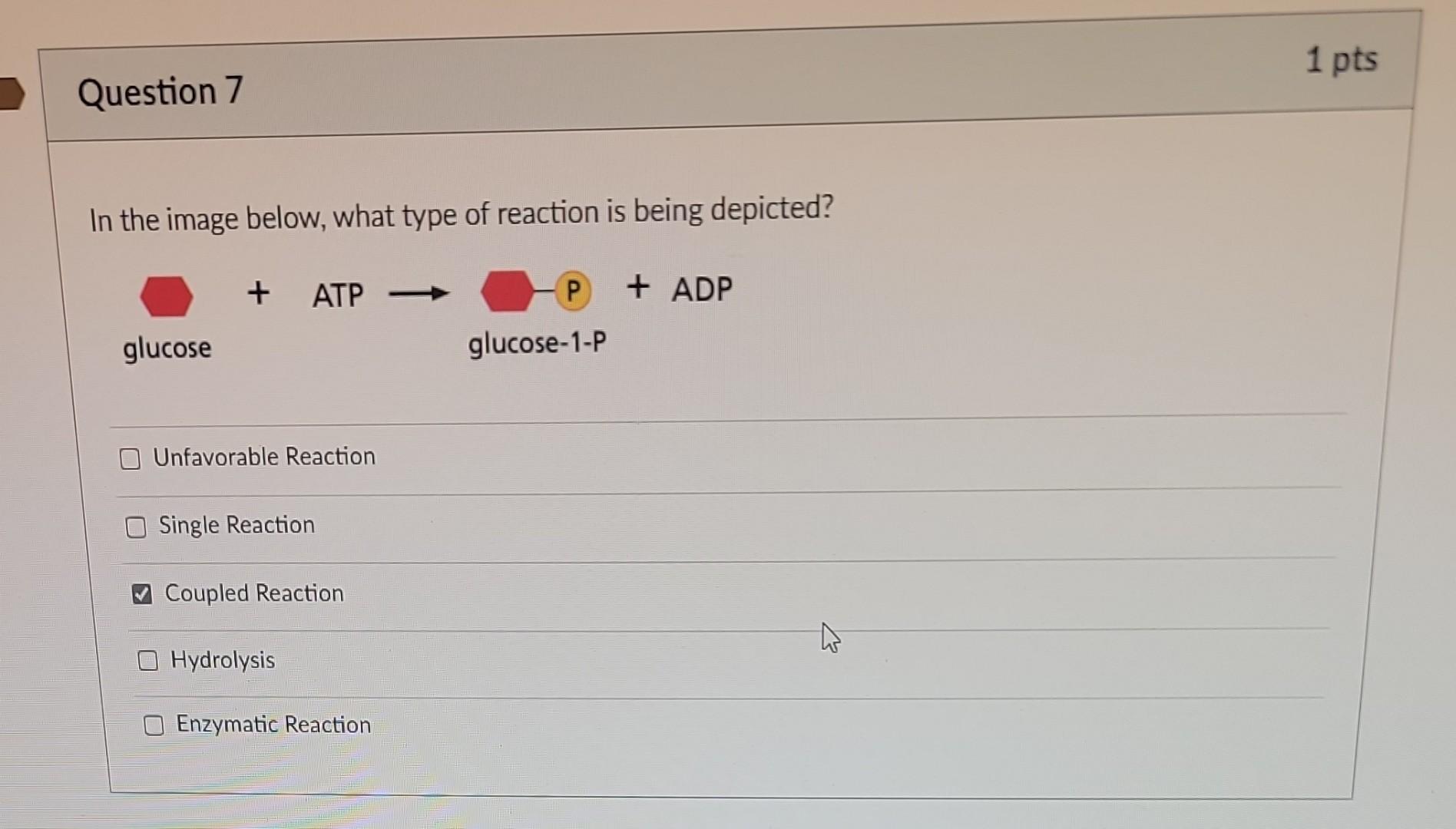 Solved In the image below, what type of reaction is being | Chegg.com