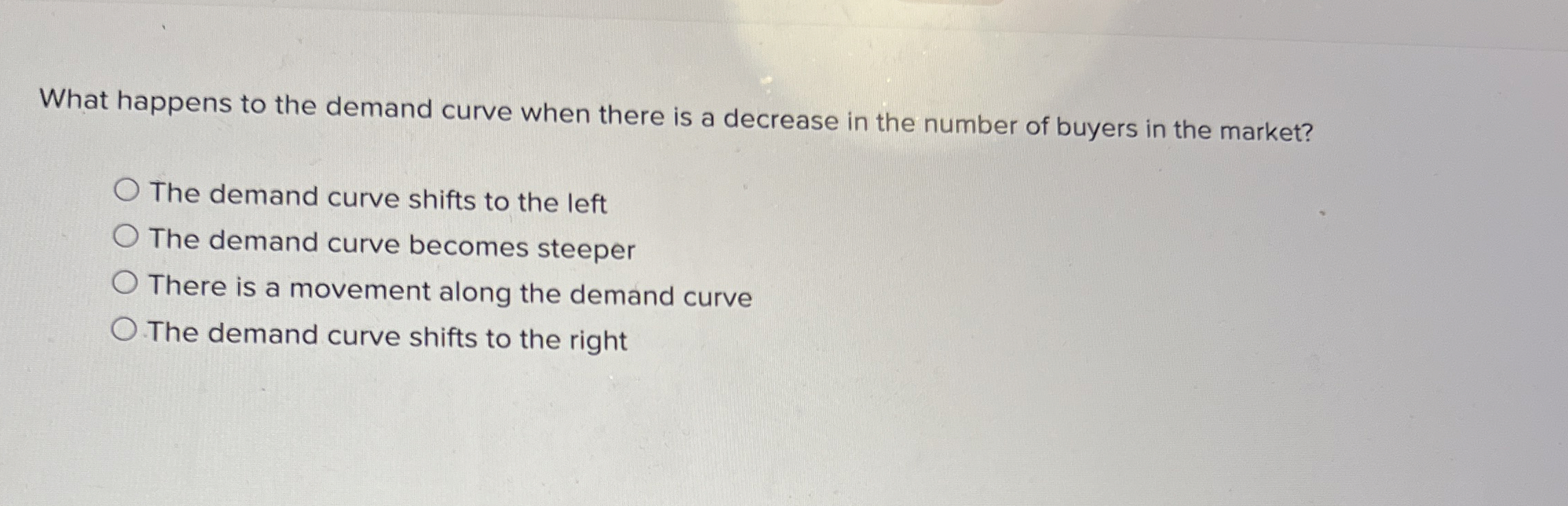 Solved What happens to the demand curve when there is a | Chegg.com