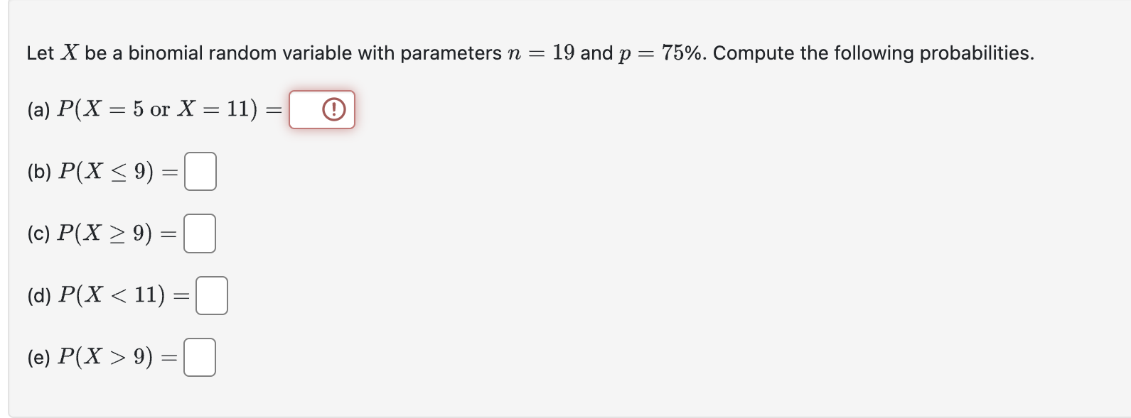 Solved Let x ﻿be a binomial random variable with parameters | Chegg.com