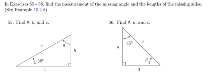 Solved In Exercises 55 - 58, Find The Measurement Of The 