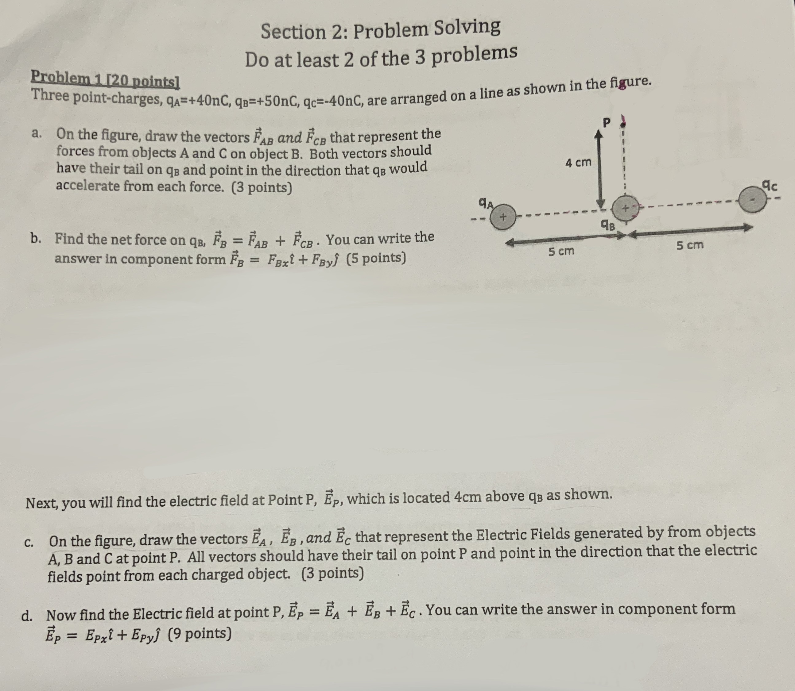 Section 2: Problem SolvingDo at least 2 of the 3 | Chegg.com