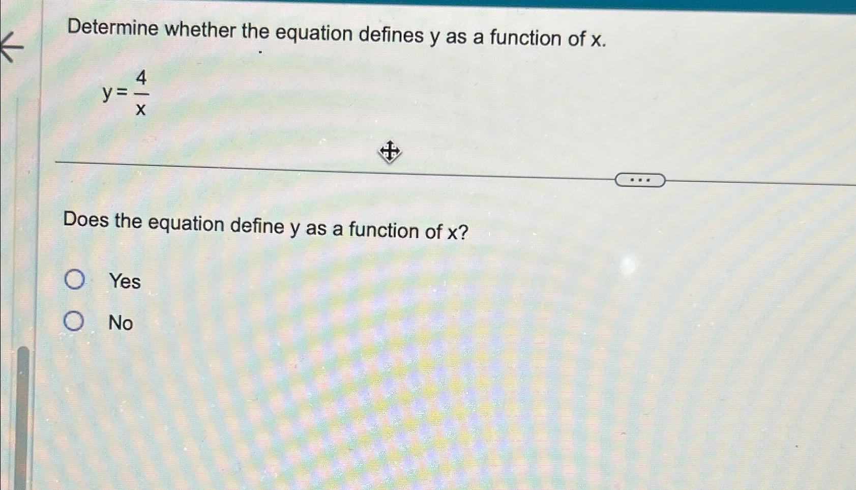 Solved Determine whether the equation defines y ﻿as a | Chegg.com