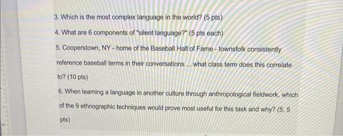 3. Which is the most complex language in the world? | Chegg.com