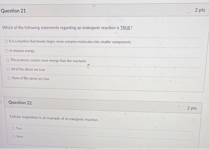 Solved Question 11 2 pts Which of the following is true of a | Chegg.com