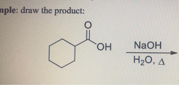 Solved nple: draw the product: | Chegg.com