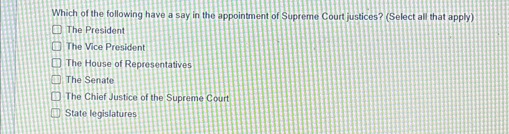 The presidential appointment of supreme outlet court