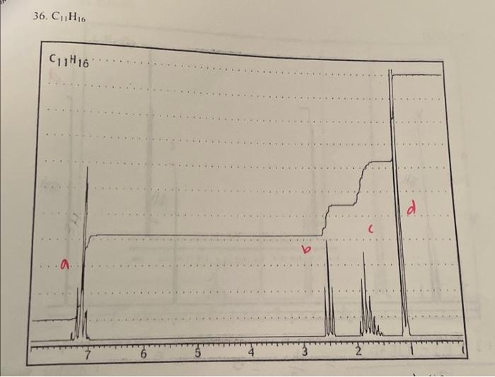 Solved 36. C11H16 | Chegg.com