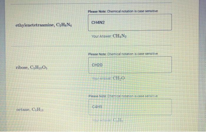 Solved Determine the empirical formula for each of the | Chegg.com