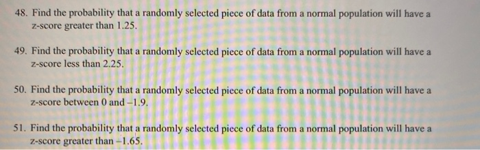 Solved 48. Find the probability that a randomly selected | Chegg.com