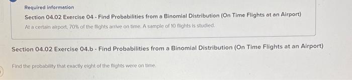 Solved Required Information Section 04.02 Exercise 04 - Find | Chegg.com