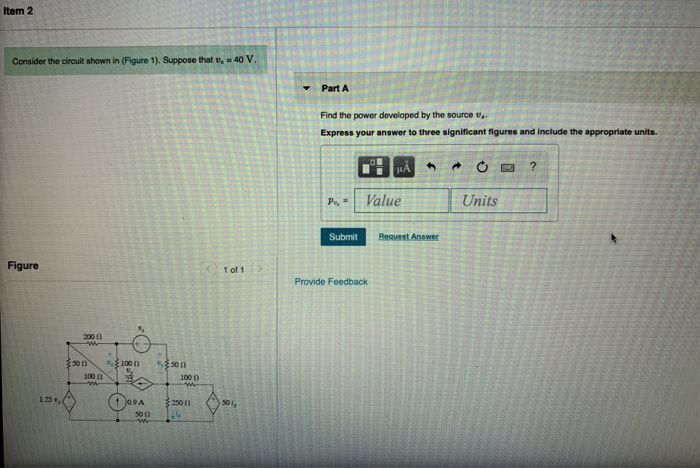 Solved Item 2 Consider the circuit shown in (Figure 1). | Chegg.com