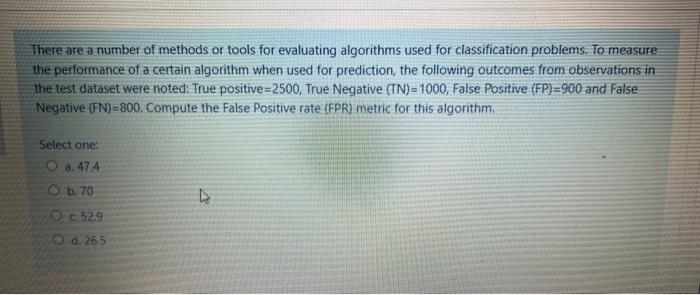 Solved There are a number of methods or tools for evaluating | Chegg.com