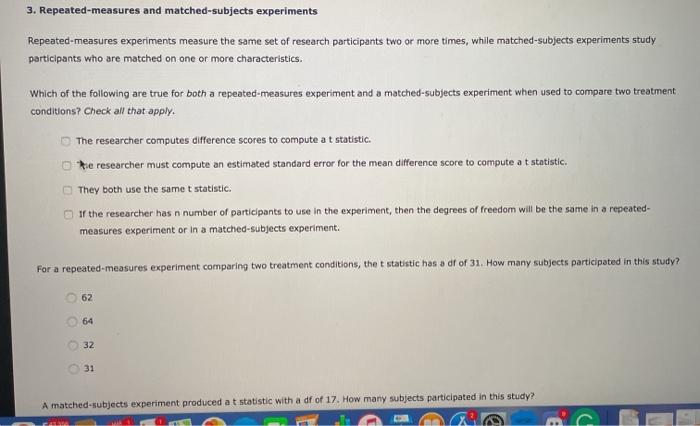 solved-3-repeated-measures-and-matched-subjects-experiments-chegg