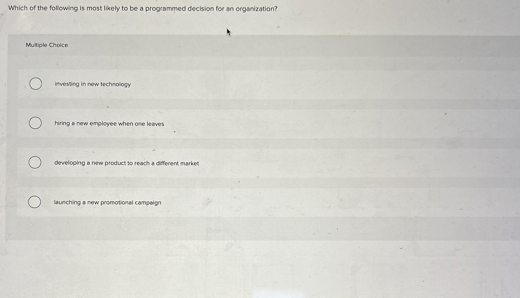 Solved Which of the following is most likely to be a | Chegg.com