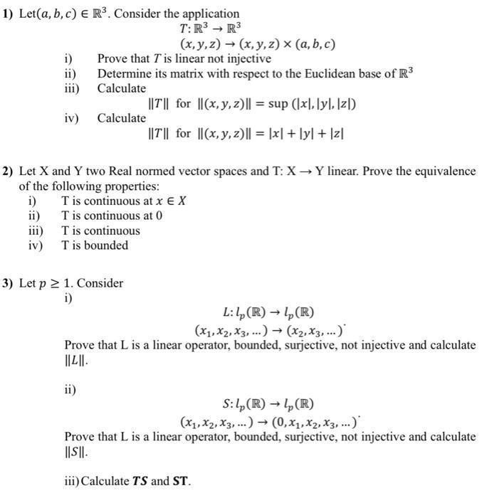 Solved 1 Letabc∈r3 Consider The Application 6601