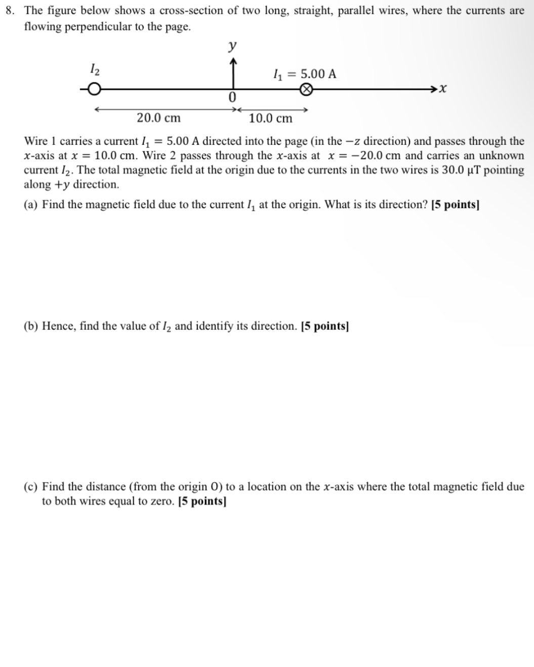 Solved The figure below shows a cross-section of two long, | Chegg.com