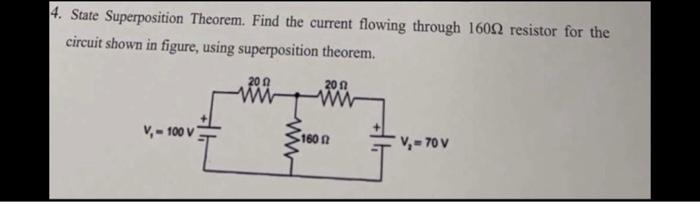 Solved 3. For The Circuit Shown In The Figure, Find The | Chegg.com